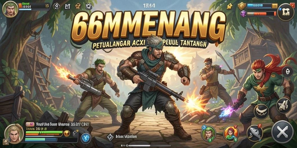 Tampilan gameplay menegangkan di 66MENANG dengan aksi yang mendebarkan.