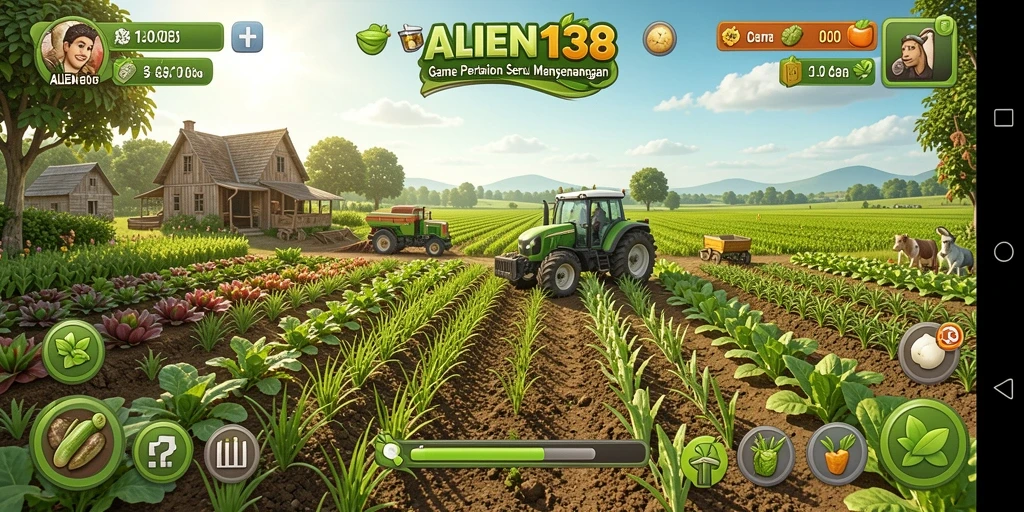 Tampilan gameplay pertanian yang seru dan interaktif.