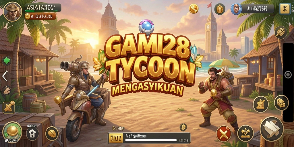 Tampilan menarik dari gameplay ASIA128 dengan elemen Tycoon yang mendalam.