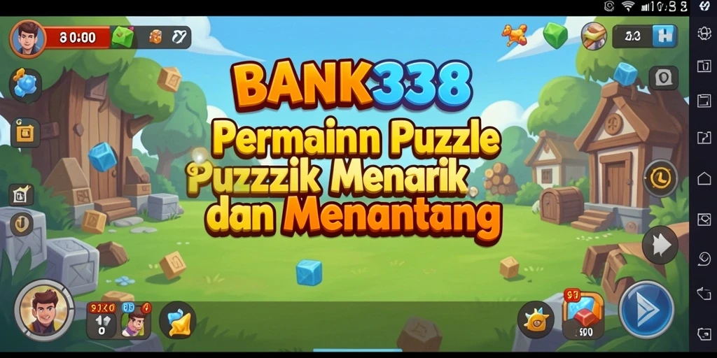 Screenshot gameplay BANK338 menunjukkan tantangan puzzle yang menantang.