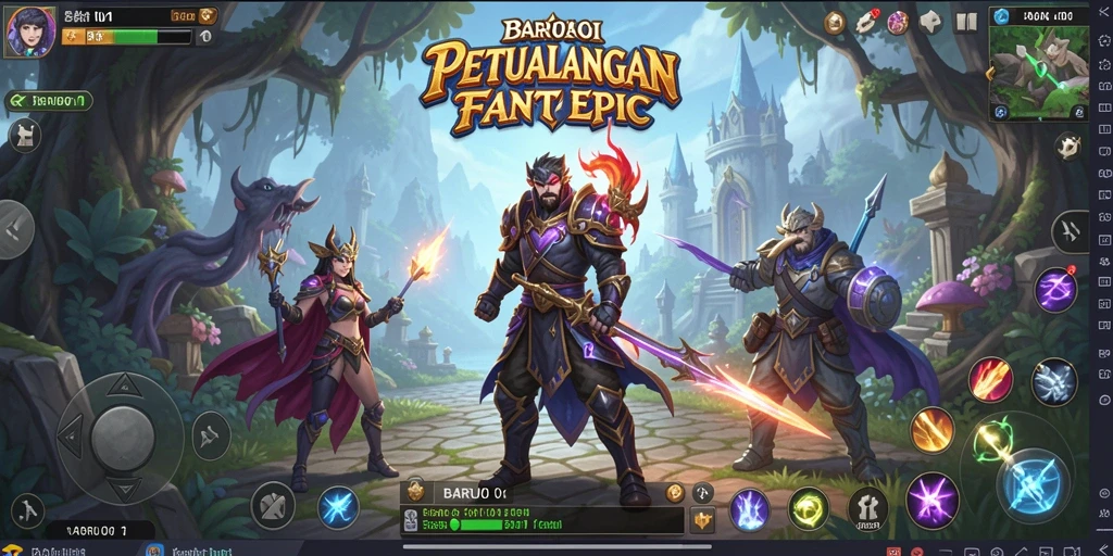 Tangkapan layar menunjukkan aksi pertempuran seru dalam BARU01.