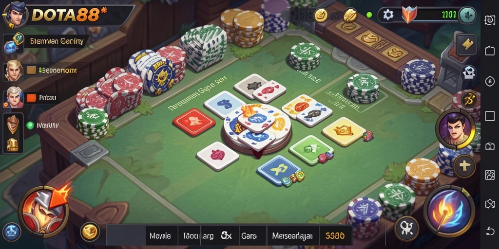 Tampilan gameplay DOTA88 yang seru dan interaktif.