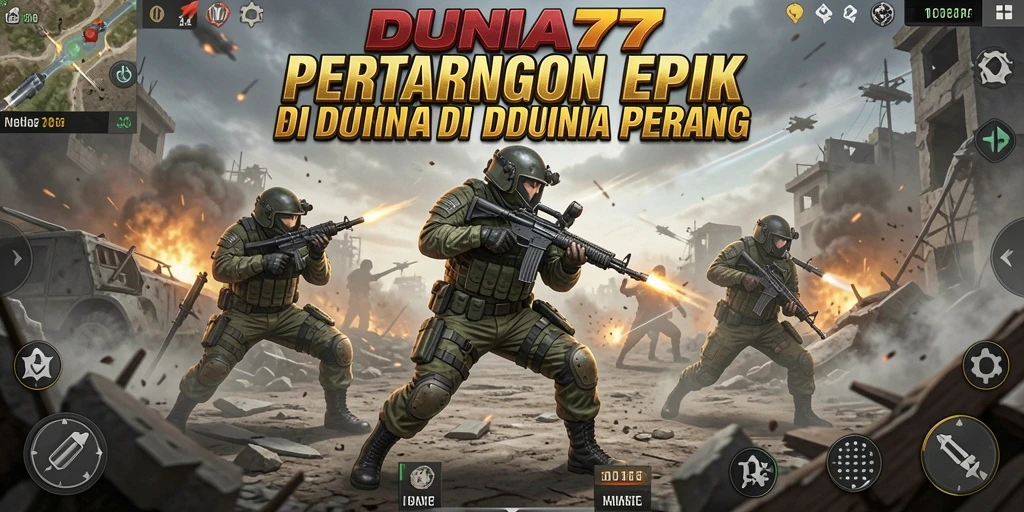 Gameplay seru dalam pertarungan melawan karakter kuat di DUNIA77.