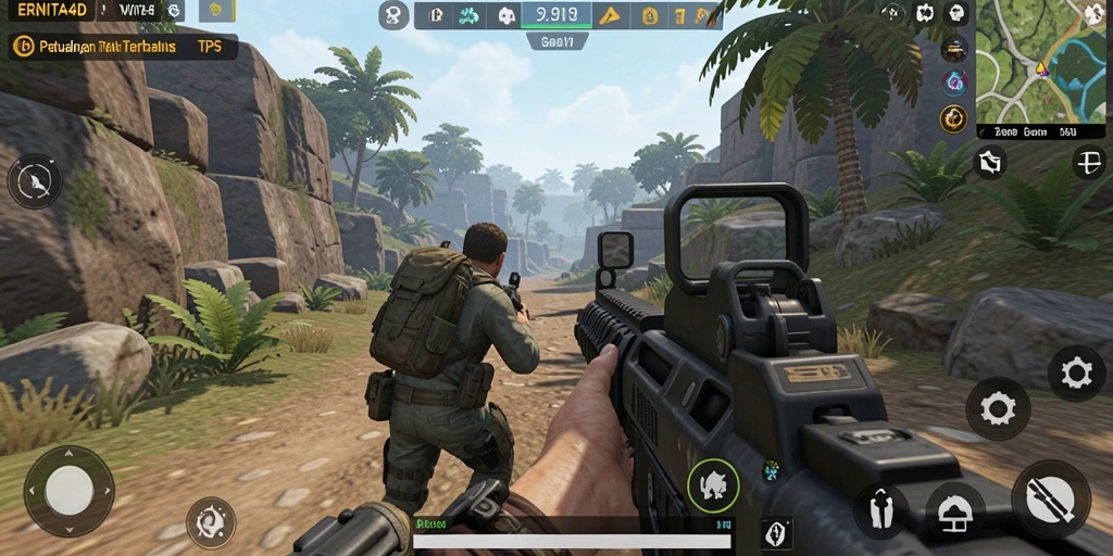 Tampilan gameplay menarik dari ERNITA4D dengan pertempuran intens.