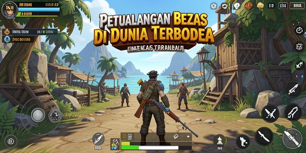 Gameplay IN88 yang menampilkan eksplorasi dunia terbuka yang luas.