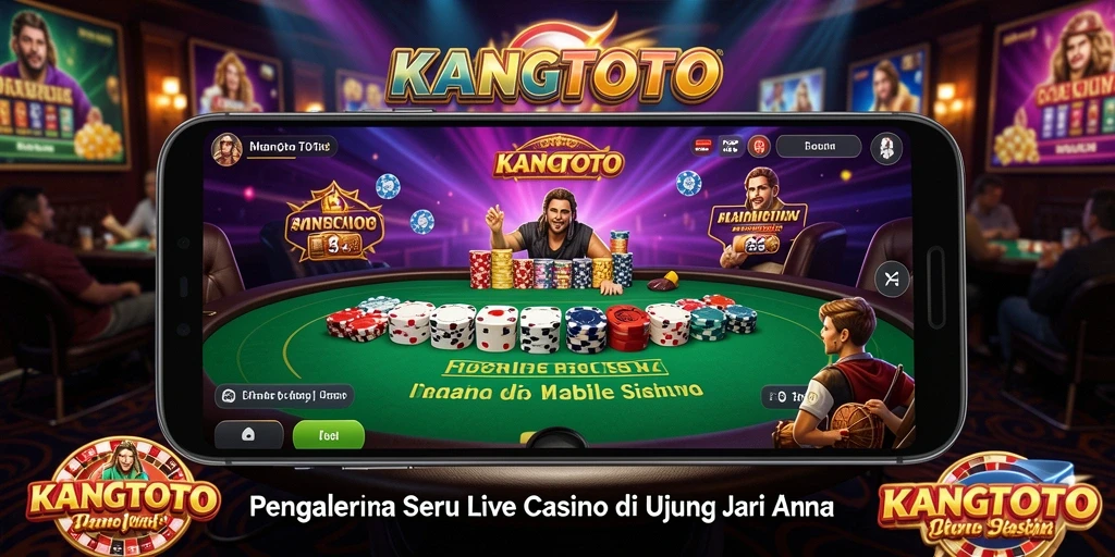 Tampilan gameplay langsung KANGTOTO dengan dealer ramah dan fitur interaktif.