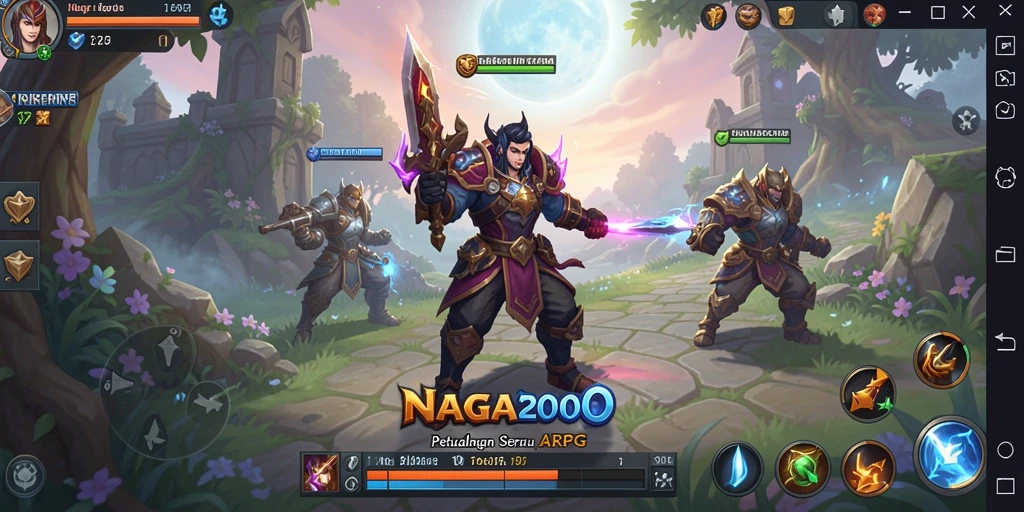 Tangkapan layar menunjukkan aksi pertarungan seru dalam NAGA2000.