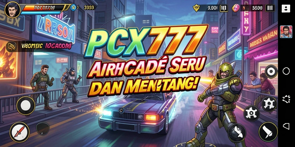 Screenshot gameplay PCX777 menampilkan aksi seru dalam permainan Arcade.