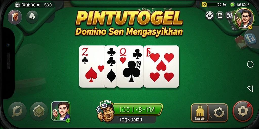 Tampilan gameplay Domino yang seru di PINTUTOGEL.