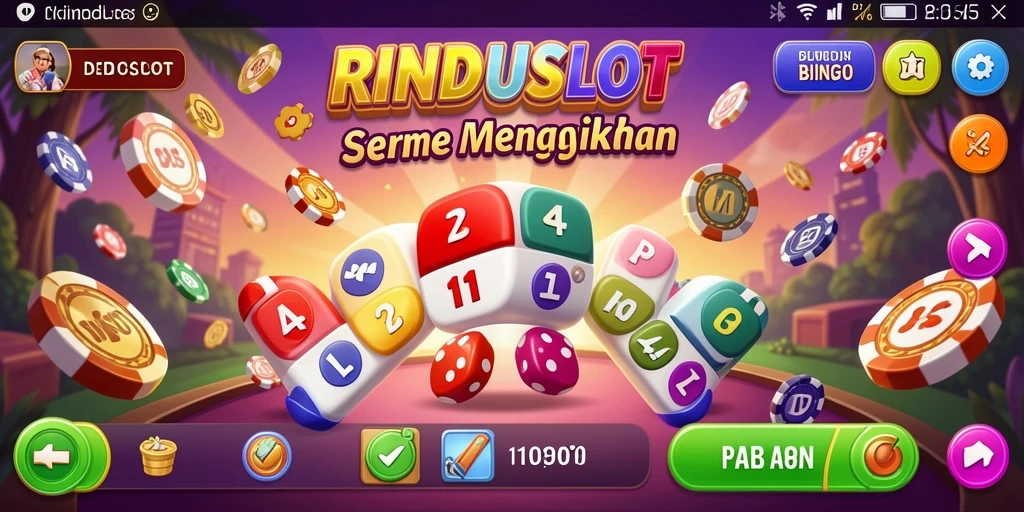 Tampilan gameplay RINDUSLOT yang seru dan interaktif.