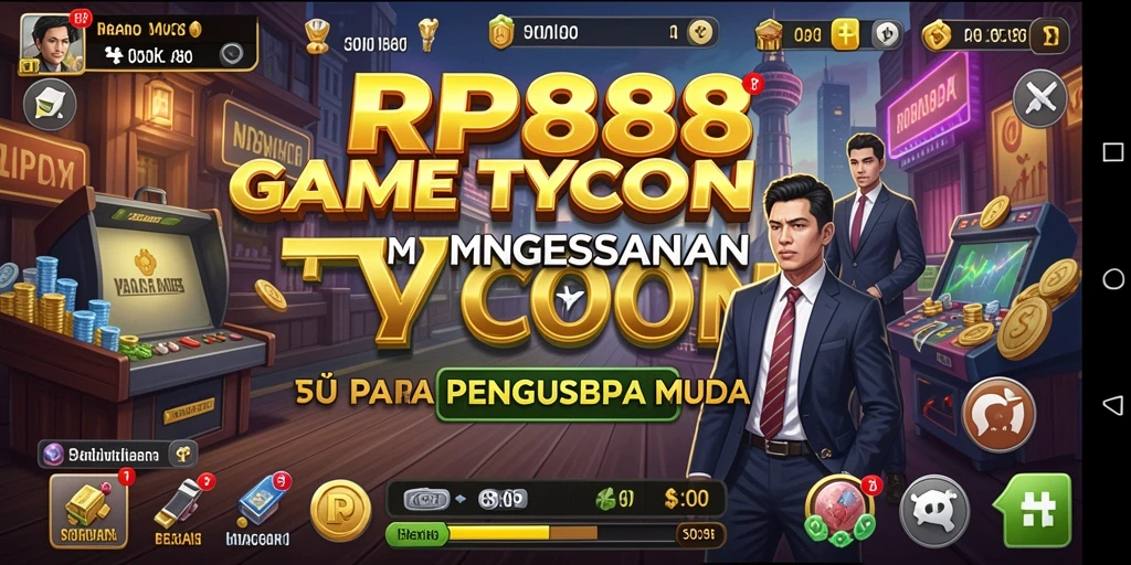Tampilan gameplay seru dalam RP888 yang penuh strategi Tycoon.