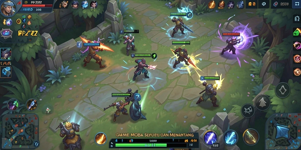 Gameplay seru di RPZZZ dengan strategi tim yang menarik.