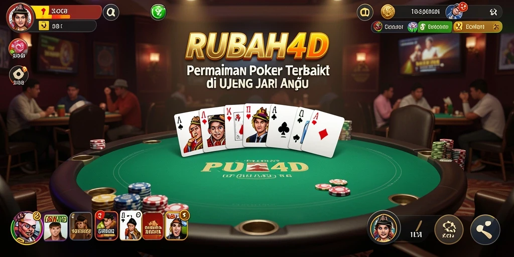 Tampilan permainan poker yang menarik di RUBAH4D.