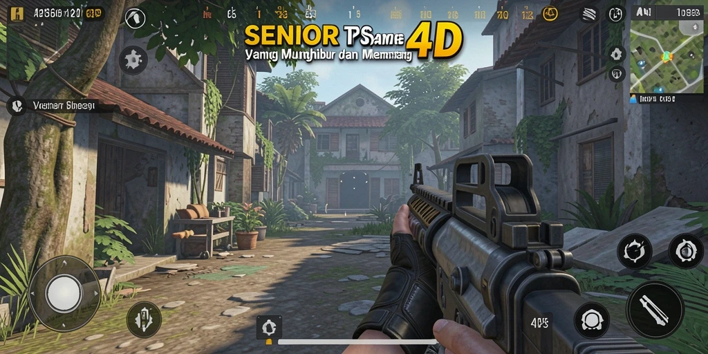 Screenshot gameplay SENIOR4D menampilkan aksi seru dalam TPS.