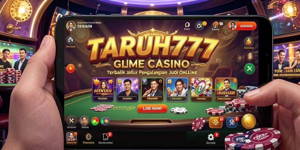 Tampilan gameplay TARUH777 yang menarik dan interaktif di Live Casino.